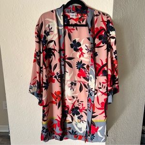 Cabi Blooming Blush Kimono Floral Spring Top
